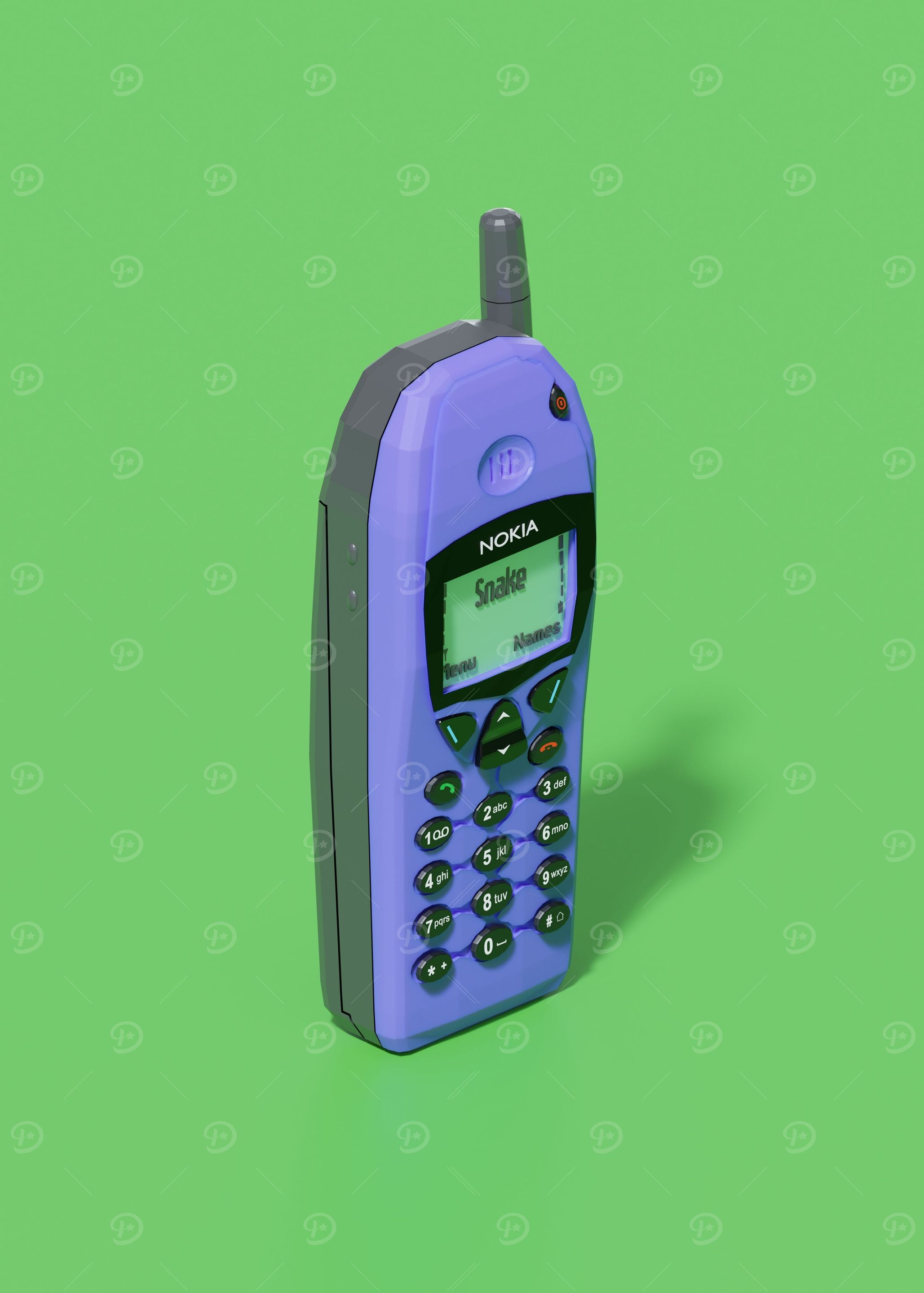 NOKIA 6110 phone lowpoly