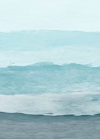 Blue ocean watercolor