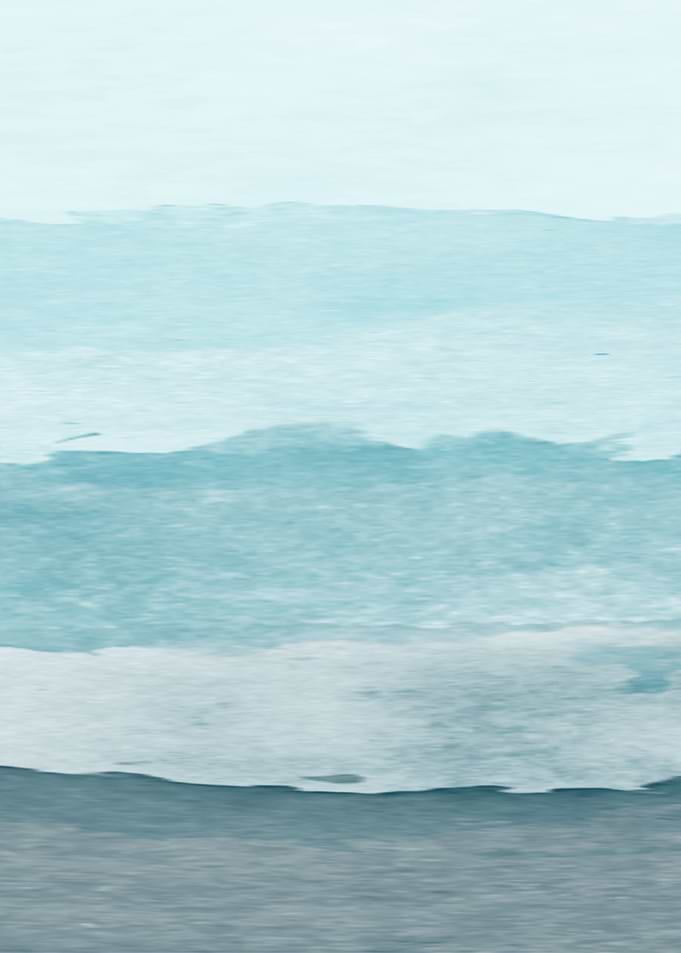 Blue ocean watercolor