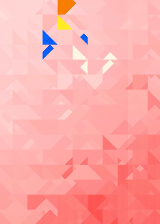 Pink Geometric Abstract