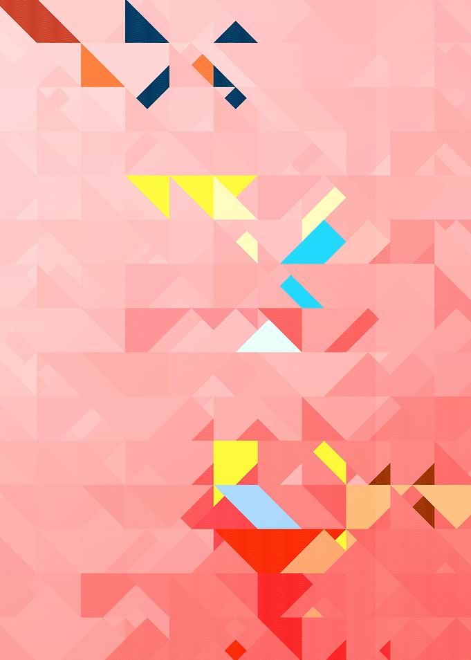 Pink Geometric Abstract