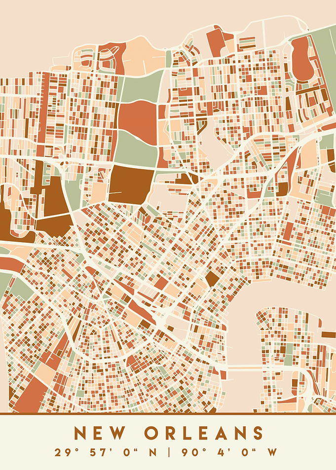 NEW ORLEANS LOUISIANA MAP