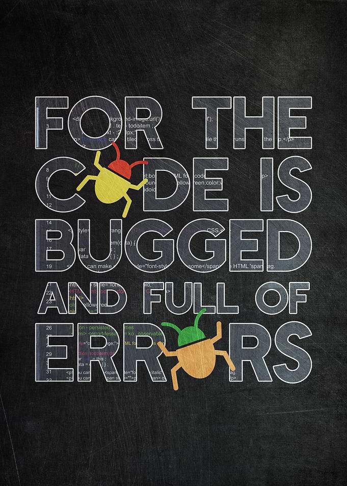 Coder Bug Funny Poster