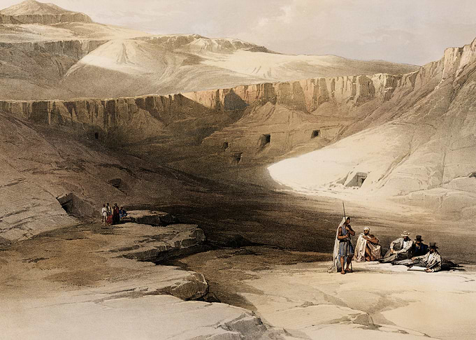 Entrance to the tombs