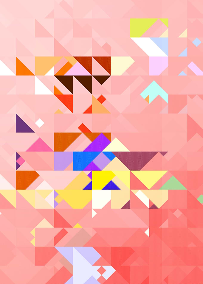 Pink Geometric Abstract