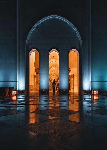 Framed in the Grand Mosque