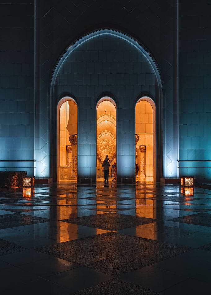 Framed in the Grand Mosque