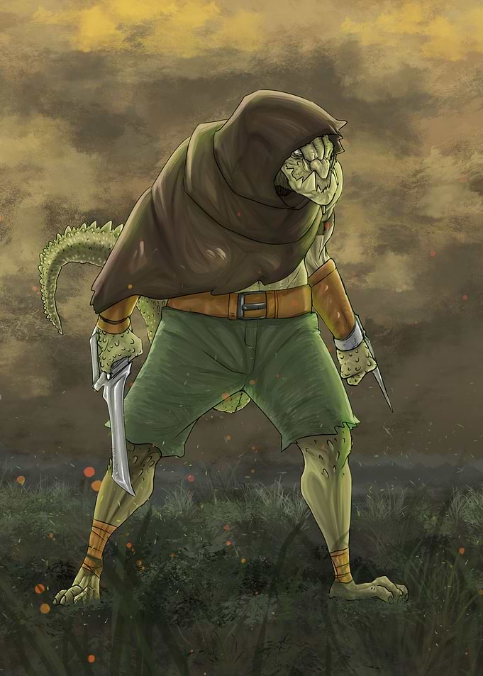 Lezard man assassin