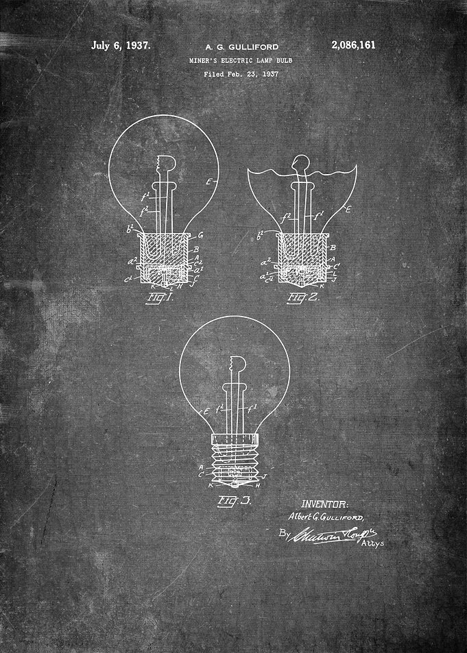 Vintage Lamp Patent