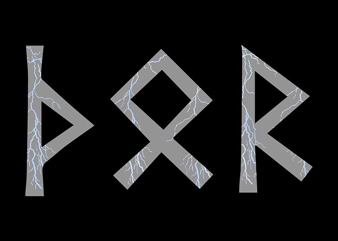 Thunder God Runes Viking