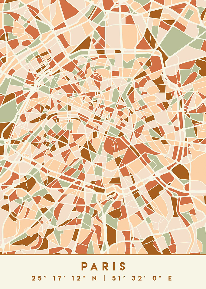PARIS FRANCE CITY MAP