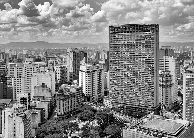 Sao Paulo Aerial Skyline