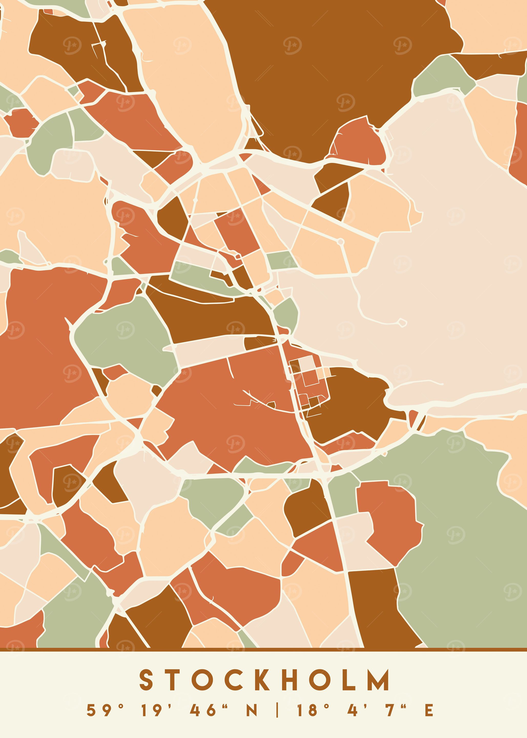 STOCKHOLM SWEDEN CITY MAP
