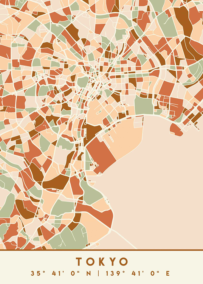 TOKYO JAPAN CITY MAP