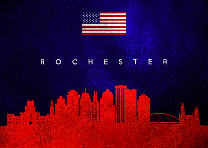 Rochester New York Skyline