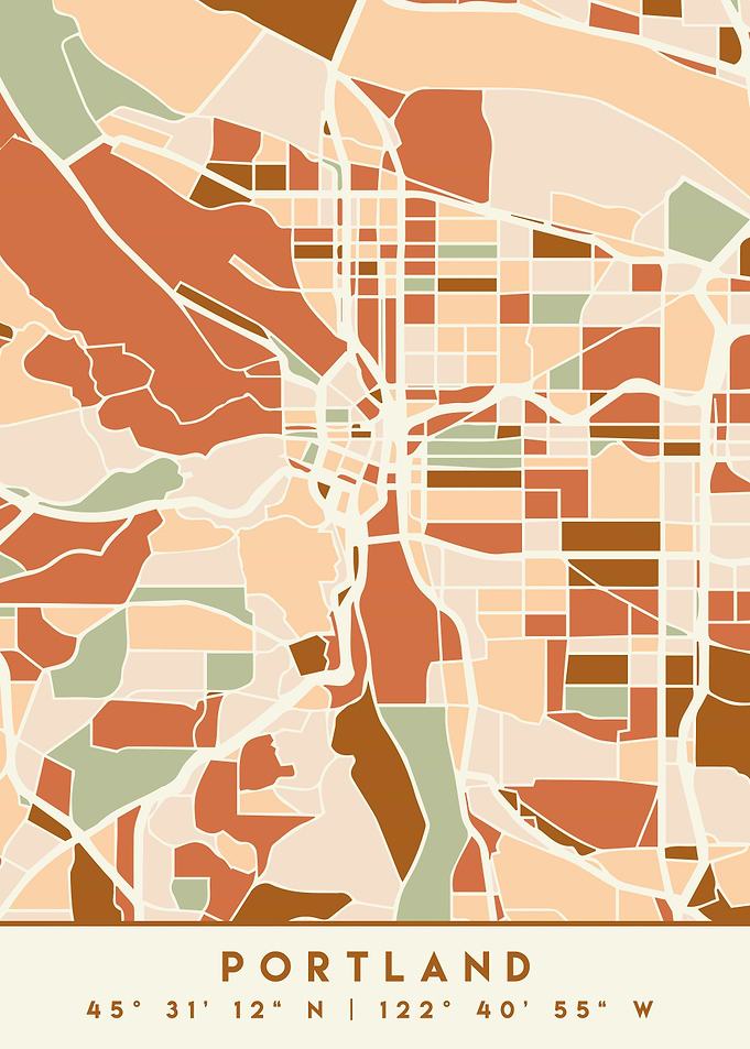 PORTLAND OREGON CITY MAP