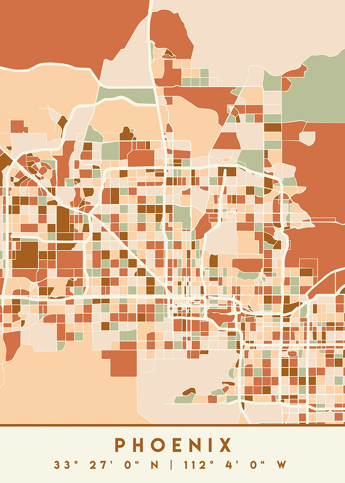 PHOENIX ARIZONA CITY MAP