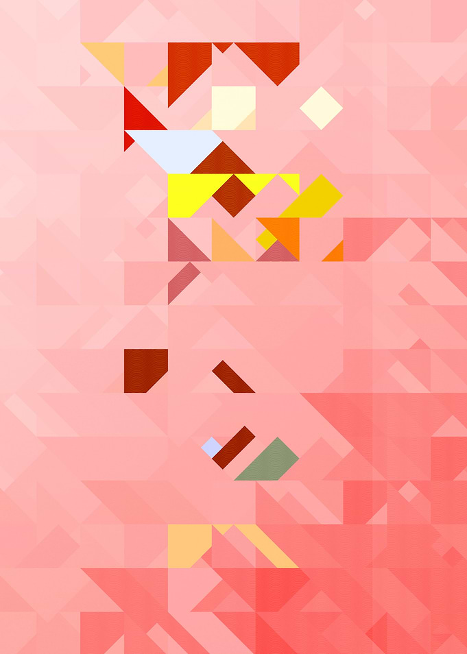 Pink Geometric Abstract