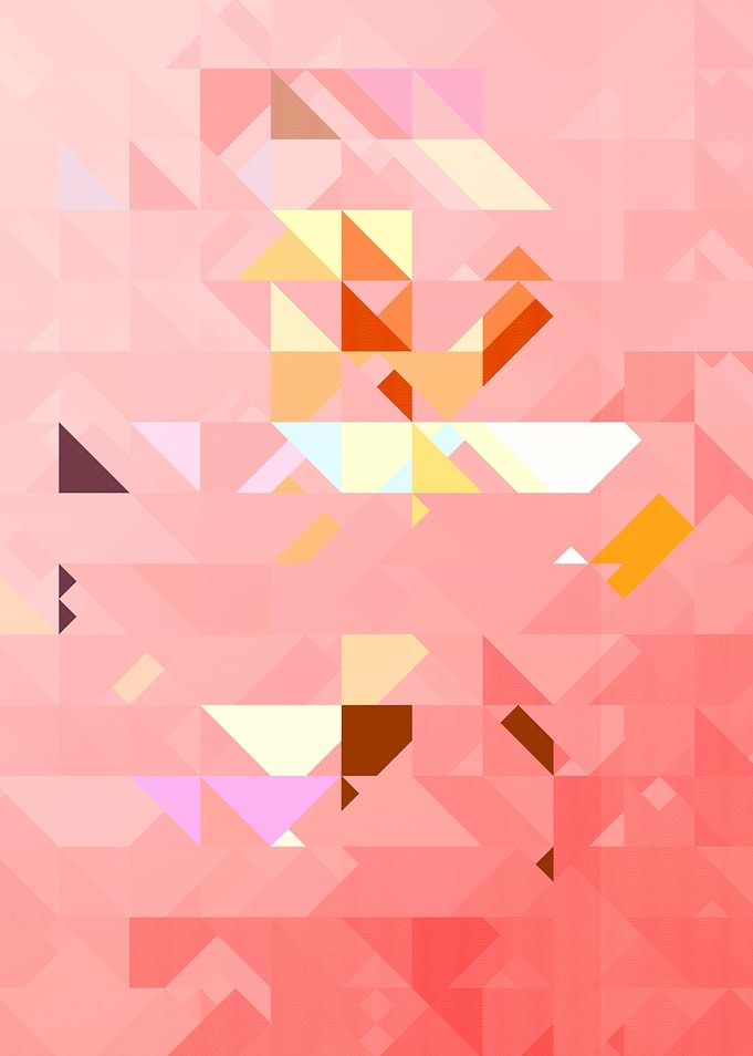 Pink Geometric Abstract