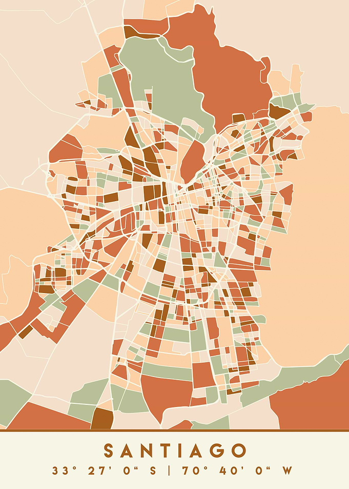 SANTIAGO DE CHILE CITY MAP