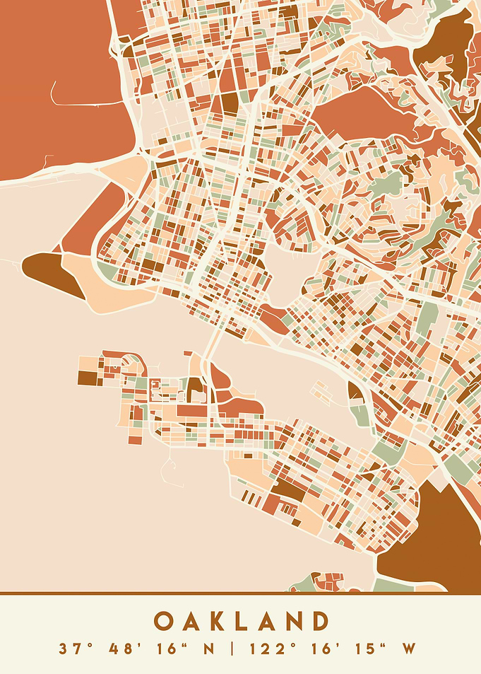 OAKLAND CALIFORNIA MAP