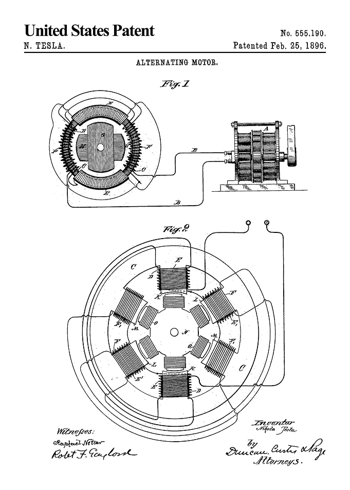 1896 alternating motor