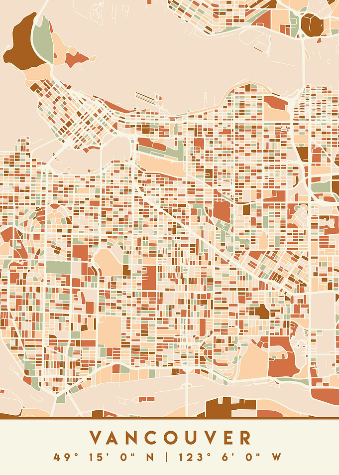 VANCOUVER CANADA CITY MAP