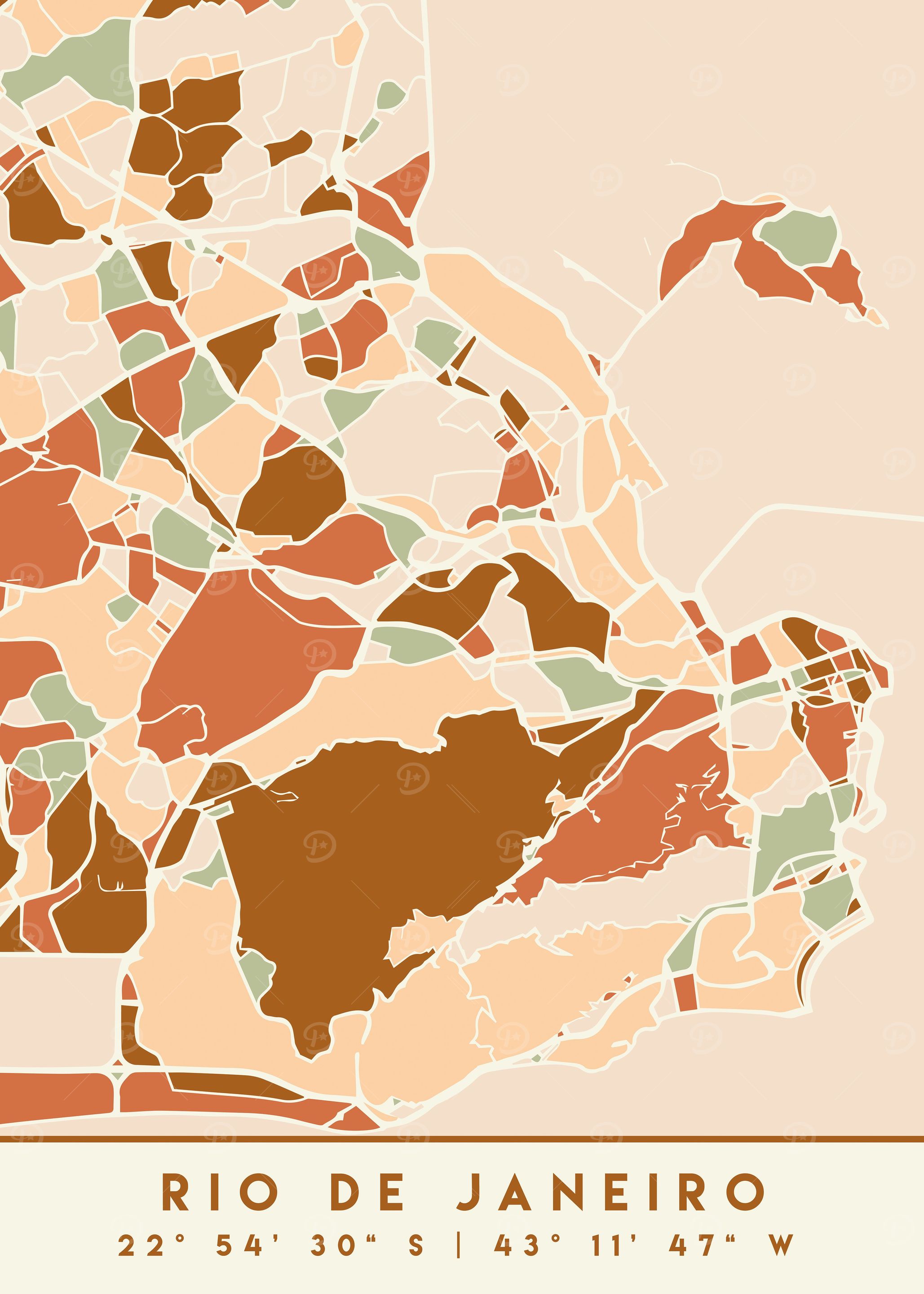 RIO DE JANEIRO BRAZIL MAP