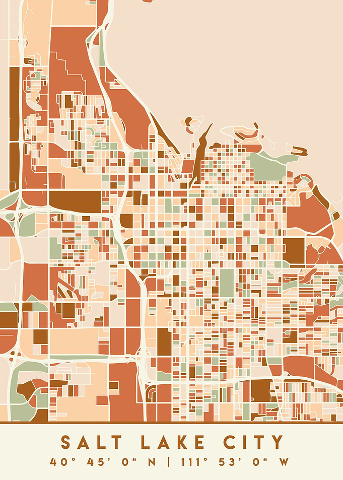 SALT LAKE CITY UTAH MAP