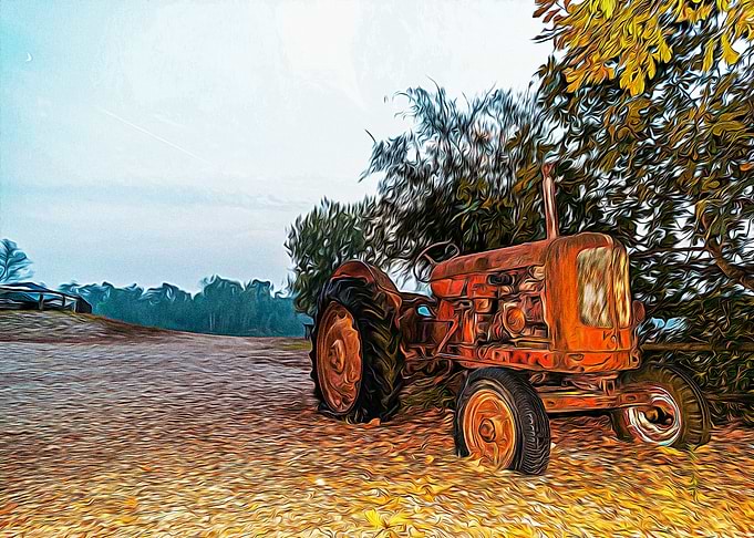 Old tractor