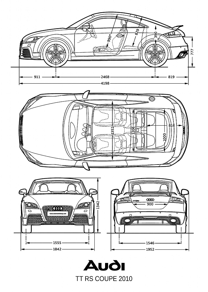BNW Audi TT RS Coupe 2010