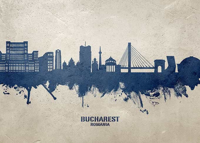 Bucharest Skyline Romania
