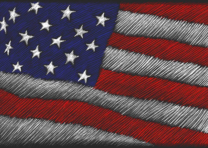American flag illustration