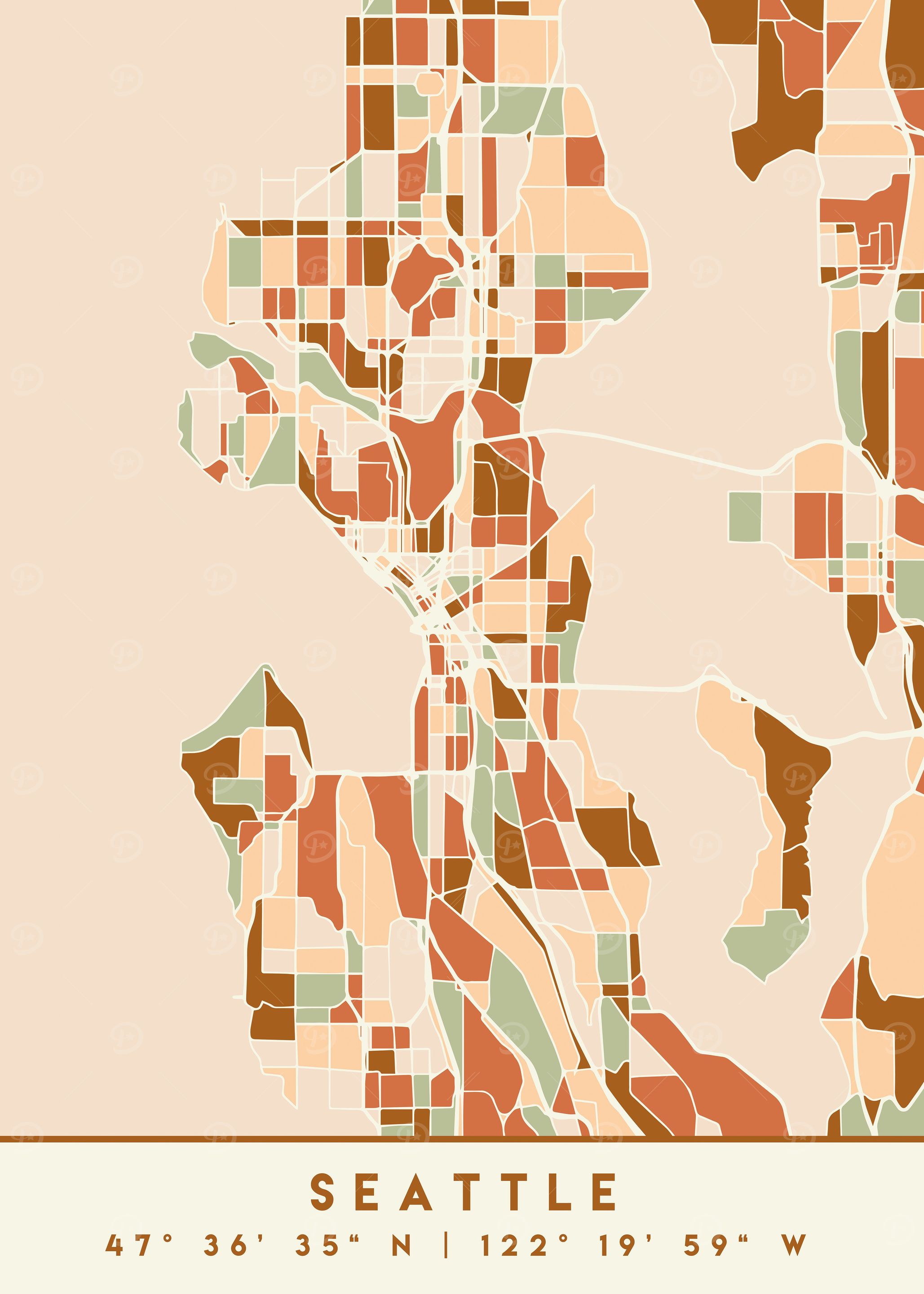 SEATTLE WASHINGTON MAP
