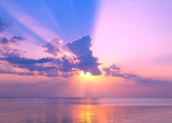 Beam Beauty Clouds Dawn Ev
