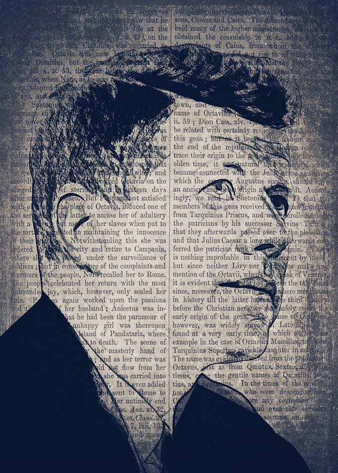 The gaze of John F Kennedy