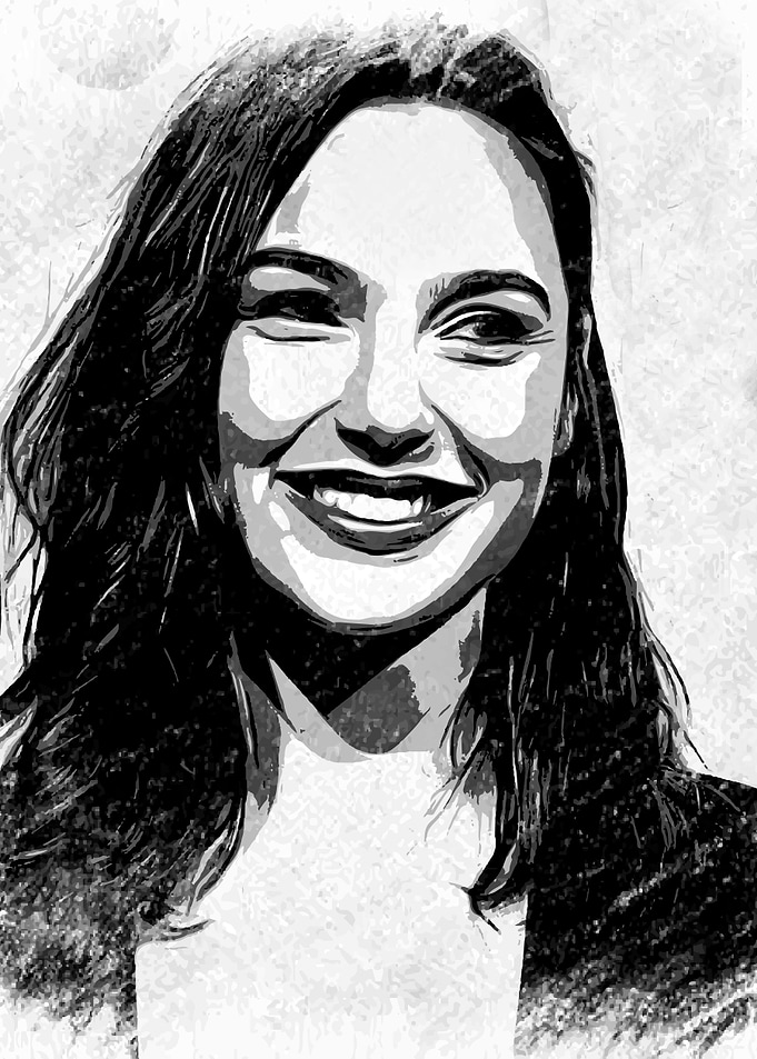 Sketch Portrait Gal Gadot