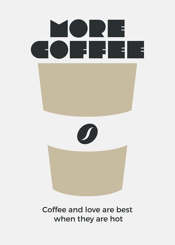 Typography Coffee Poster