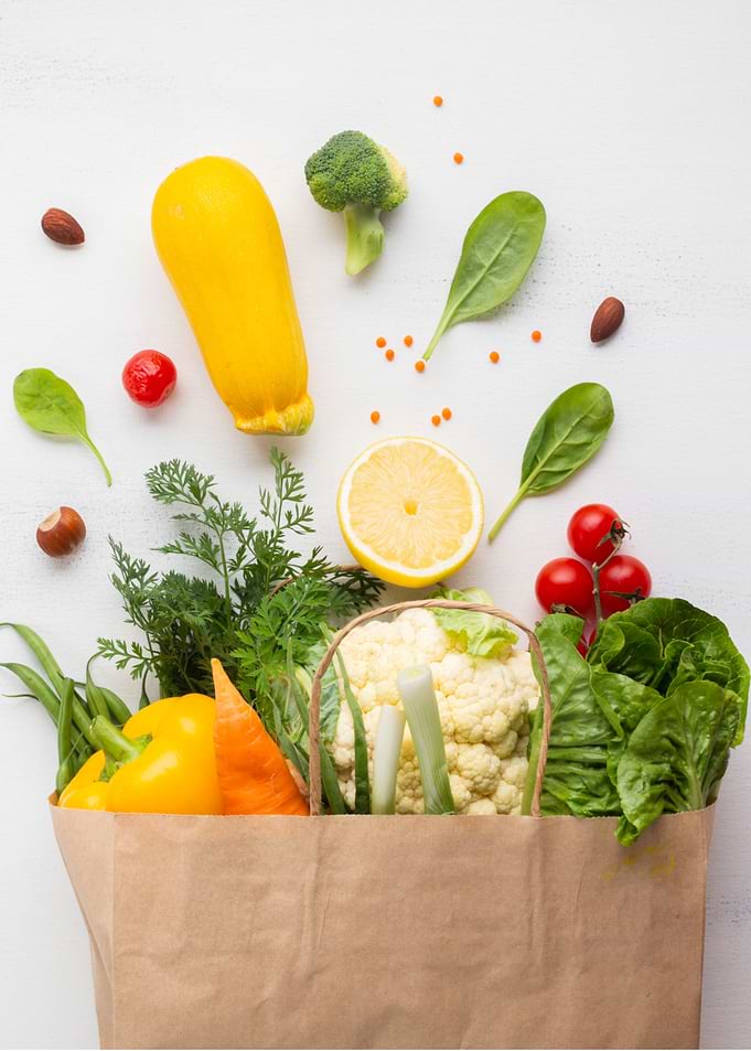 Bag full of Vegetables