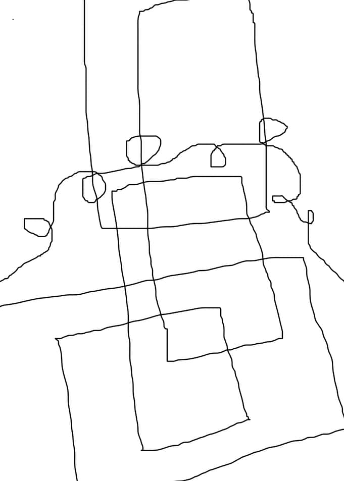 stroke of abstract line