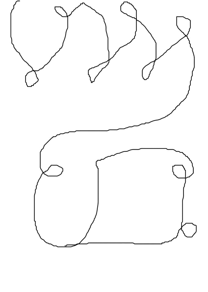 stroke of abstract line