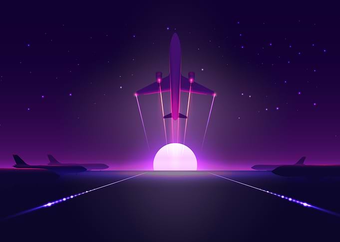 Plane taking off