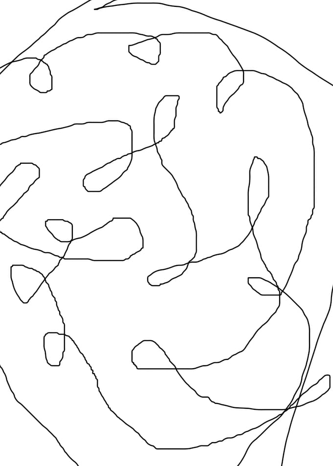 stroke of abstract line