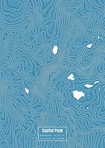 Capitol Peak Topo Map
