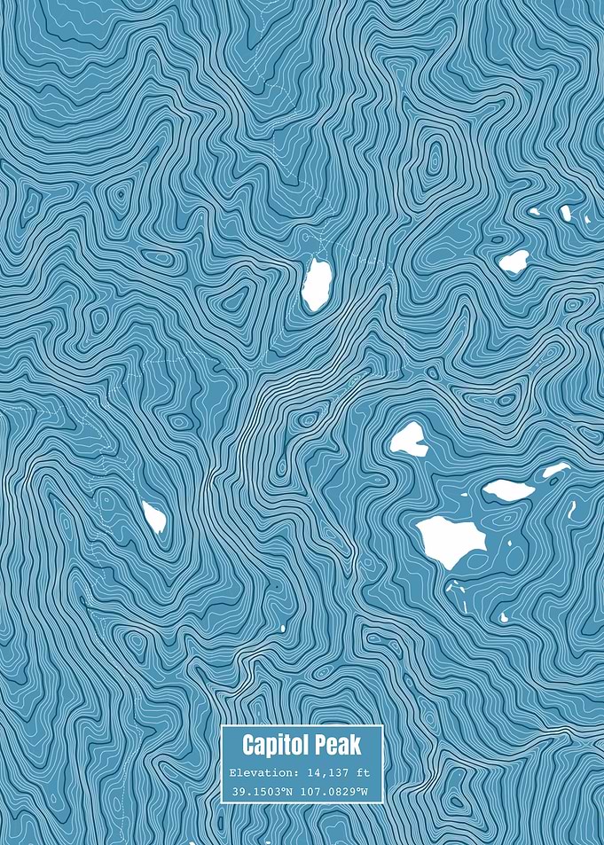 Capitol Peak Topo Map