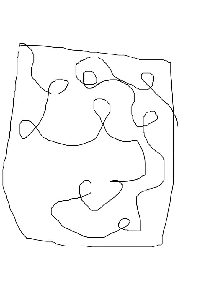 stroke of abstract line