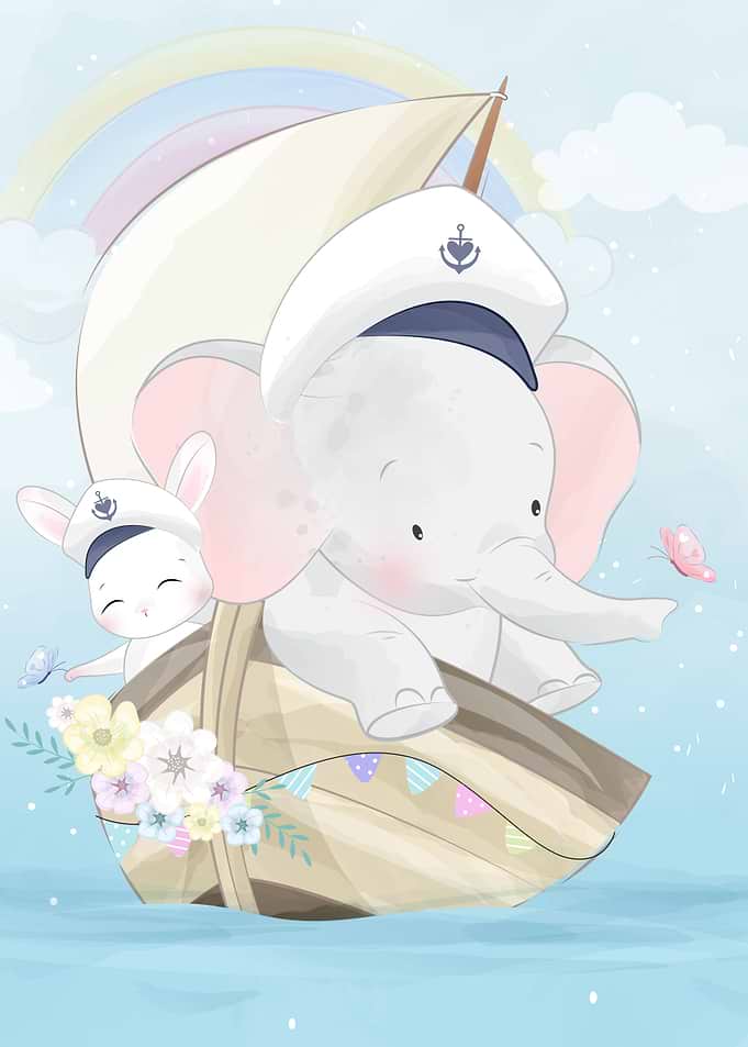 Cute little elephant