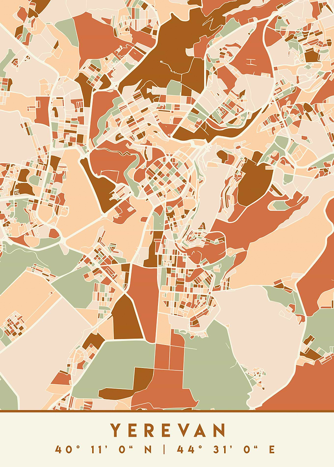 YEREVAN ARMENIA CITY MAP