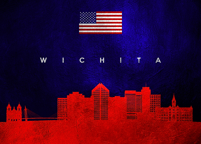 Wichita Kansas Skyline