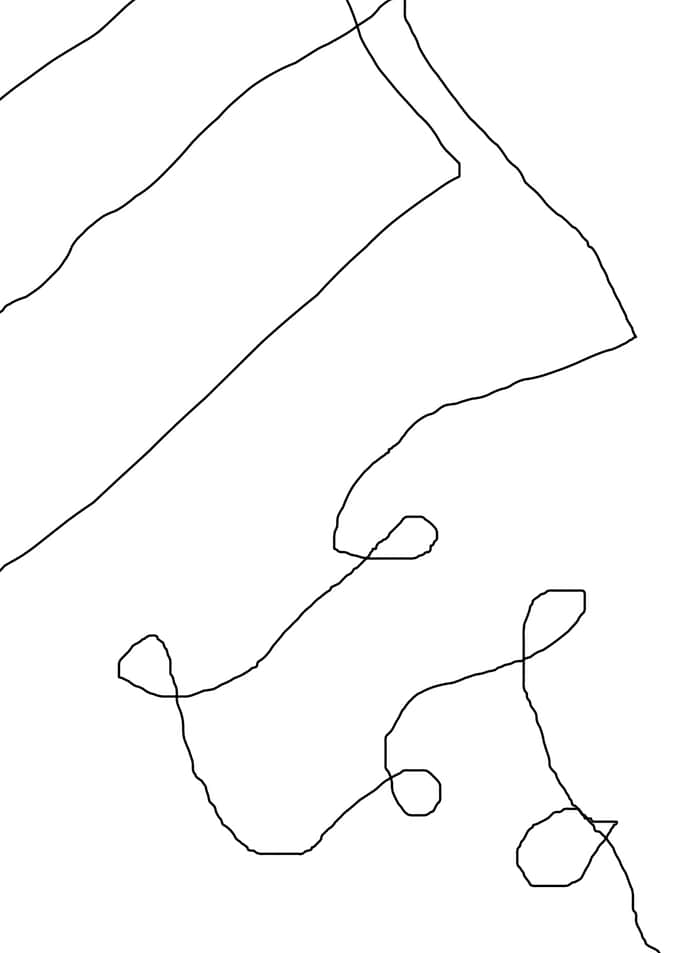 stroke of abstract line